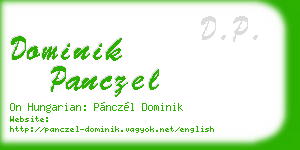 dominik panczel business card